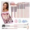 LOYBJ Face Contour Makeup Brushes Fan-shaped Professional Powder Blush Highlighter Bronzer V Face Silhouette Cosmetic Brush Tool