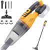 1pc Wireless Vacuum Cleaner Dual Use for Home and Car 120W High Power Powerful Vacuum Cleaner Black