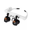 10X 20X Handheld Magnifying Glass，Extra 45X Tail End Lens, Ultra Bright 49 LED Magnifier-3 Light Modes for Seniors Reading，Coins