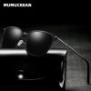Men's Sunglasses New Arrival Square Polarized Sunglasses Metal Driver Night Vision Goggles Sunglasses
