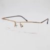 Men's business glasses frame half frame Square frame ultra light comfortable titanium alloy optical prescription Eyeglasses