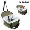 Pet Stroller with 4 Wheels, Foldable Pet Travel Carrier for Small/Medium Dogs Cats up to 55lbs, Detachble Basket Removable