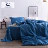 3pcs bow embroidery Bedding set ruffles Duvet Cover Set (1*Duvet Cover + 2*Pillowcase, Without Core)for bedroom guest room