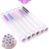 5pcs Travel Size Makeup Brushes Set Mini Makeup Brushes, Small Complete Function Cosmetic Brushes Kit With Case And Mirror Perfe