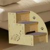 Ramp Stairs Dog Cat Stair Non-Slip Pet Ramp Stairs Dog Ramp for Bed Pet Dog Steps2/3 Tiers Training Stair Removable Washable