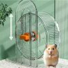 Hamster Running Wheel Pet Toys Large Size Silent Exercise Wheel Chinchilla Supplies Cage Accessories Stable Base Random