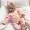 Lifelike Reborn Baby Dolls ,24 inch Sleeping Realistic Newborn Baby Dolls,Handmade Cloth Body Soft Weighted Reborn Doll