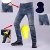 Camo Dual Spring Summer Riding Collection Classic Denim PK720 Motorcycle Female Pants Motocicleta Elastic Fit Jeans 4 Gears