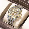 LIGE Luxury Fashion Men Watch Waterproof Luminous Date Man Wristwatch Stainless Steel Chronograph Quartz Men's Watches Reloj