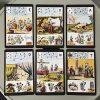 9*6cm Printed on 350GSM Double Embossed Cardstock Grand Jeu De Mlle Lenormand Deck 54 Pcs Lenormand Oracle Cards