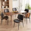 5 Pc Contemporary Dining Set Table with 4 Chairs Compact Kitchen Seating
