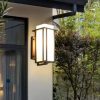 Outdoor Wall Light Fixtures, Exterior Waterproof Lanterns, Porch Sconces Wall Mounted Lighting with E26 Sockets & Glass Shades