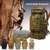 1pc Men's 1000D Nylon Waterproof Trekking Fishing Hunting Bag, Outdoor Rucksacks, Sports Camping Hiking Backpack