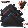 EVA Bicycle Front Frame Bag Touch Screen Bicycle Bag MTB Waterproof Phone Holder Case Bicycle Accessories PU Fit for 7 In Phones