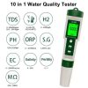 Yieryi 7 In 1 Swimming Pool Chlorine PH Meter Professional SALT/ORP/TDS/EC/FAC Tester Spa Hot Spring CL Water Quality Analyzer
