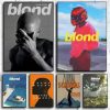 Tyler The Creator Frank Ocean Blonde Poster  Hip Hop Rapper Singer Star Band Music Cover Wall Art Canvas Painting for Cafe Home