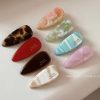 Acetate water droplets girl style pink hairpin edge clip simple temperament cute bangs clip hairpin duck bill hair accessories