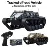 C8812 RC Tank Full Scale Tracked Off-road Vehicle Simulation Model LED Light RC Car 2.4G Remote Control Crawler Toys for Boys