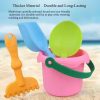 4/8 Piece Kids Beach Sand Toy Set Soft Rubber Bucket Shovel Outdoor Summer Water Play Party Toys Build Hands-On Skills