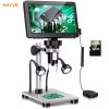 VEVOR Compound Trinocular Microscope 40X-2500/40X-5000X Magnification Lab Microscope with LED Illumination & External Interface
