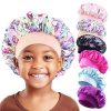 6PCS/LOT Children Bonnet Cute Wide Band Elastic Cartoon Printing Sleep Fashion Nightcap Hair Care Kids Boys Girls Sleeping Cap
