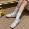 Flats Mary Jane Shoes Women Retro Sole Leather Ballet 2025 Spring Trend Dress Elegant Shoes Casual Shallow Comfort Zapatos Mujer