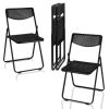 6 Pack Padded Folding Chairs Stackable Picnic Party Commercial Set of 6 White