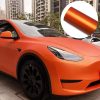 Premium Matte Chrome Metallic Blue Vinyl Wrap Film Self Adhesive Automotive Decal Car Wrapping DIY Air-Release