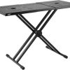 Folding Portable Bar Table, Tradeshow Podium Table for Indoor, Outdoor, Party, Picnic, Exhibition, Includes Carrying Case