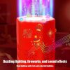 Portable Firework Bubble Machine Automatic Bubble Blower With Music electronic automatic landing For New Year Birthday Party