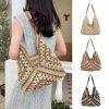 Designer Flower Knitted Handbags Female Large Capacity Totes Women's Pack Summer Beach Bag Purses Hollow Woven Shoulder Bags