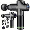 Fascia Gun with Extended Handle and Elbow for Self-assist Massage of the Upper and Lower Back Muscle Relaxation and Massage Done