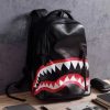40L Outdoor Bag Large-capacity Polyester Travel Backpack with Reflective Tape Men Women  Convenient for Climbing Storage