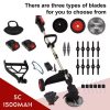 51.7CC 4 in 1 Gas Hedge Trimmer, 2-Stroke Weed Eater Pruner Chainsaw Brush Cutter Garden Tool System Multifunction Garden Tall B