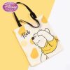 Cartoon Totoro Printing Pattern Canvas Handbag Foldable Student Crossbody Bag Large Capacity Detachable Shoulder Strap Handbag