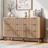 Multi-layer Foldable Double Door Plastic Storage Cabinet with Wheels - Large Capacity Organizer for Bedroom Living Room Kitchen