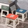 Ottoman Storage Bench Folding Chest with Breathable Linen-Look Fabric