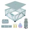 5 in 1 Baby Bassinet, Bedside Crib & Playpen, Pack and Play Bassinet with Diaper Changer and Removable Rocker
