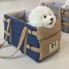 Luxury 3-in-1 Pet Stroller Electroplated Gold Mirror Finish Detachable Carrier Dogs Cats Medium Small High-End Smooth Ride
