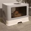 clearance sale Litter box shell, hidden litter box furniture cabinet, indoor cat room side table,indoor kennel (white)