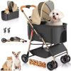 Portable Pet Travel Carrier Tote Bag for Cat, Breathable Dog Travel Bag Carrier Shoulder Bag Carrier Car Seat  bed safe Travel