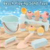 Kid Ice Cream Beach Set Toy Sand Shovel Sandcastle Sandbox Molds Building Kit Summer Fun Outdoor Play Water Sand Travel Toy Gift