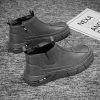 2025 Hot-sale Men's Martin Boots Leather Workwear Stitched Low Top Large Size Outdoor Casual Shoes  Men's Walking Footwear