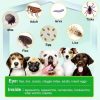 USB Rechargeable Ultrasonic Pest Reject Flea Tick Lice Repeller Collars Mountaineering Buckle Portable for Cat Dog Pet