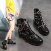 Fashionable Trendy Men's High Top Martin Boots - Casual American Style for Motorcycle & Work in Spring & Autumn
