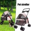 Puppy Stroller Small and Medium Pet Stroller Lightweight Pet Transporter Folding Outdoor Travel Breathable Cat Dog Stroller