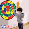 12 Ball Children Sticky Ball Dart Plate Set Large Size 66cm Target Indoor and Outdoor Parent Child Interactive Party Game Toys