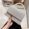 Fashion Women's Handbags Denim Stars Pattern Cool Girls Y2K  Underarm Bag Canvas Female Small Shoulder Bags Chain Tote Bag