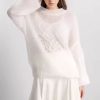 Women V Neck Hollow Sweaters Long Sleeve Loose Fit Lightweight Tunic Pullover High Quality Leisure Temperament Fashion Pullover