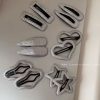 Silver fine shining stars love hairpin female side broken hair bangs bb clip headgear temperament simple sweet cool hairpin
